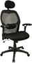 Super Mesh Chair with Headrest, Mesh Back Mesh Seat