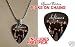 Deftones Guitar Pick Chain Necklace Festival Wear + Free Pick