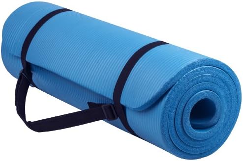 BalanceFrom GoYoga All-Purpose 1/2-Inch Extra Thick High Density Anti-Tear Exercise Yoga Mat with Carrying Strap