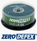 Electronics : Zero Defex DVD+R DL 2.4x Dual Layer (25 tub)