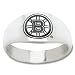Sterling Silver Boston Bruins Logo Enamel Ring NEW Sterling Silver Boston Bruins Logo Enamel Ring NEW
