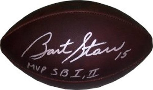 Bart Starr Signed Packers Official Football - MVP SB I,II