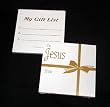 360 Piece Pack of Christmas List To Jesus Religious Gift Tags #92152