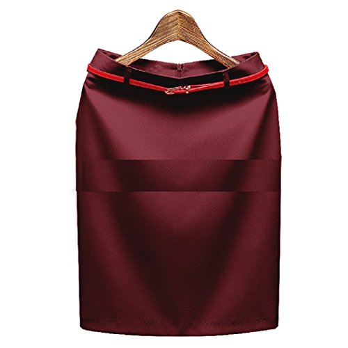 選べる6色 ペンシル タイト スカート ベルト 付き シンプル ひざ丈 ミニ スッキリ