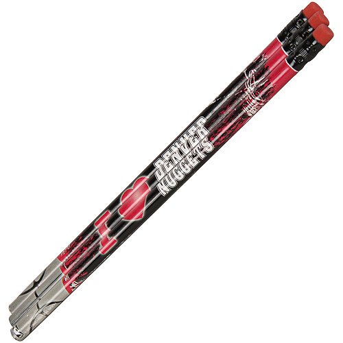NBA Denver Nuggets 3-Pack Team Logo Pencil Set - Pink