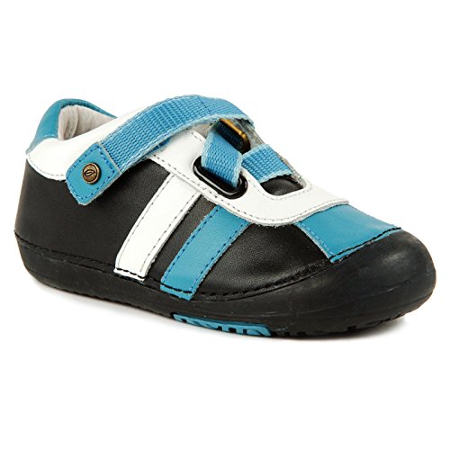 Momo Baby Boys First Walker/Toddler Z-Strap Sneaker Leather Shoes
