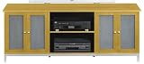 Four-door Wide-screen Tv Stand 24hx63w Natural Beech