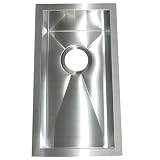 Elements of Design KUS20118BN 18 Gauge 11-Inch-by-20-Inch-by-8-Inch Single Bowl Stainless Steel Undermount Kitchen Sink, Brushed Nickel