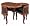 Hillsdale Old World Hide-Away Table Desk, Brown/Cherry