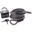 Kryptonite Lock Set Cable & Padlock Security Lock Accessories - Black