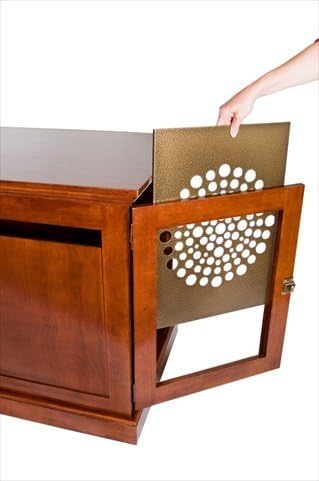 Designer Steel Crate Door in Antique Brass Size: Extra Large