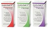 CardioChek Starter Refill Cholesterol Kit includes 3 total,3 hdl,3 trig, 9 capillaries, and 9 lancets