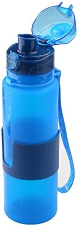 Portable Water Bottles, NBHH Collapsible Water Bottle-650ML-BPA Free-22 Ounce-Portable Roll Up Silicone Bottle for Running,Climbing,Camping-Outdoors typ