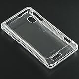 Premium Hard Design Crystal Snap-on Case Cover for Motorola Droid 2, Clear