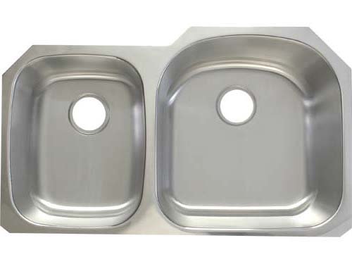 Ticor Undermount 16-gauge Stainless Steel Double-bowl Kitchen Sink