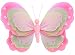 10" Medium Dark Pink (Fuchsia), Green & Pink Triple Layered Butterfly Decorations - butterflies hanging nylon nursery bedroom girls room ceiling wall decor, wedding birthday party baby bridal shower 10" Medium Dark Pink (Fuchsia), Green & Pink Triple Layered Butterfly Decorations - butterflies hanging nylon nursery bedroom girls room ceiling wall decor, wedding birthday party baby bridal shower