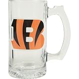 Cincinnati Bengals Beer Mug: 3D Logo Glass Tankard