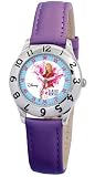 Disney Mädchen-Armbanduhr Hannah Montana Lernuhr violett Leder