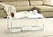 Convenience Concepts Palm Beach Coffee Table with Shelf and Removable Trays, White