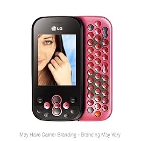 LG KS360 Unlocked GSM Cell Phone - QWERTY, FM Radio, WAP 2.0, MicroSD Card Slot, Slider Style, Black/Red