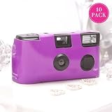Purple Disposable Camera - 10 Pack