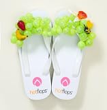hotflops White Green Grape レディースシューズ <strong>デコ</strong>サンダル