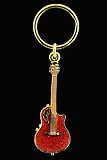 Acoustic Roundback Guitar Key Chain - Red - B001J1RWZU