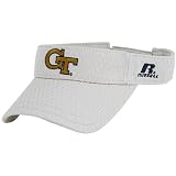 Russell Georgia Tech Yellow Jackets White 2008 Side Line Mesh Adjustable Visor