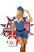 Paramedic 5pc. Costume Includes Jumper & Vinyl Belt. Removable Badge & Hat & Inflatable First Aid Kit Also Included-SM