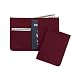 Cross Autocross Full Grain Perforated red Pebbled Italian Leather Passport Case / Wallet