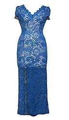 Sexy V-neck Ankle Length Short Polyester/Spandex Cutout Open-Back Embroidered Lace Sheer Jacquard Slit Jumpsuit 