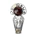 Roderick Tenorio Sterling Silver, 14K Gold, And Red Tiger Eye Rock Art Pin/Pendant