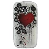 Hard Snap on Plastic With SACRET HEART Design RUBBERIZED Sleeve Faceplate C ....