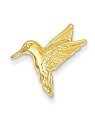 14k Yellow or White Gold Hummingbird Slide