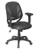 Office Star Screen Back Managers Chair with Black Urethane and Mesh Seat
