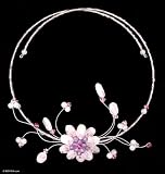 Rose quartz and amethyst choker, 'Rose Bloom' 2 W 19.7 L