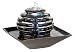 Metallic Chrome LED Light Table Fountain