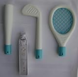 Soft Foam Sports Pack for Nintendo Wii Remote - Includes baseball bat, golf club, and tennis racket attachments - Made out of soft foam for safety - Wii Remote NOT included - Great for Wii Sports and Wii Sports Resort