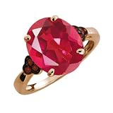 4.21 Ct Oval Last Dance Pink Mystic Quartz and Diamond 14k Rose Gold Ring