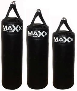 Max 3ft Black Punchbag, Punch Bag With Chains / Straps Boxing Mma