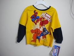 Mavel Heroes Toddler Shirt Size 3 T Spiderman Toddler Bedding