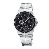 Casio Men's EF340SB-1A1 Edifice Stainless Steel Solar Power Chronograph Sport Watch