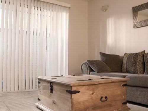 Smooth Pvc Vertical Blinds 48 In X 120 In Gray