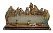Table Top Polyresin Sculpture of The Last Supper - 13.75"x4.75"x7.25"