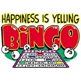 Bingo Women's T-Shirt : Happiness Is Yelling Bingo