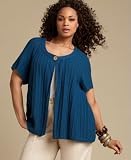 INC International Concepts? Plus Size Single-Button Short-Sleeve Cardigan Natural 3X