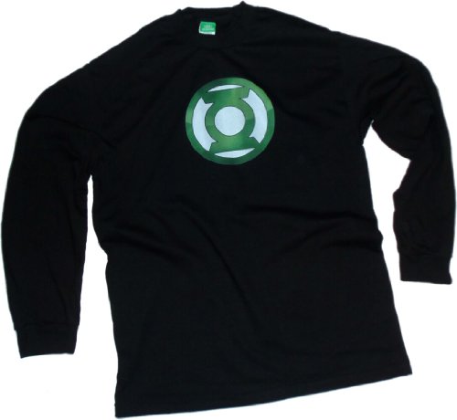  Green Lantern Chrome Logo Adult Long-Sleeve T-Shirt