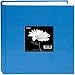 Pioneer Cloth Photo Album with Frame 9-Inch by 9-Inch, Sky Blue