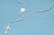 Sterling Silver Necklace - Rosary Necklace with 5mm Beads - Length: 24'', 26''