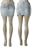 DOLLHOUSE Acid Washed Denim Skirt
